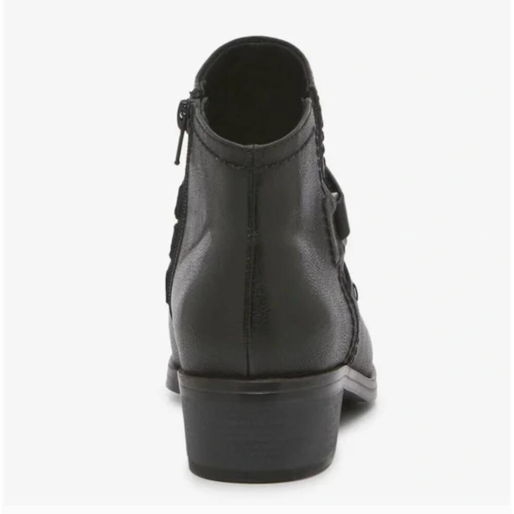 Baretraps Magena Boots 10 NWT Black Ankle Booties Bare Traps Vegan Leather - Picture 2 of 12